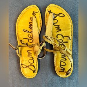 Sam Edelman sandals yellow size 6